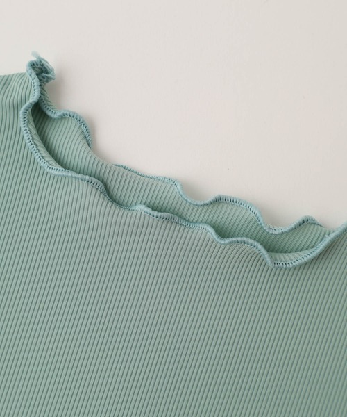 URBAN CHERRY（アーバンチェリー）の「【伸縮性・速乾性バツグン】メロウリブトップス（Tシャツ/カットソー・キッズ・グリーン/ブルー/パープル/イエロー/アイボリー/ブラウン/ピンク・110cm/120cm/130cm/140cm/150cm）」の22枚目の写真