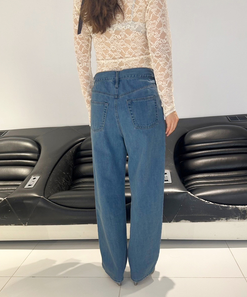 RITA ROW（リタロウ）の「【RITA ROW/リタロウ】デニムパンツ（デニムパンツ・レディース・ブルー系その他・34）」の15枚目の写真