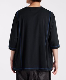【着心地も見た目も◎】LV リブ編みウォッシュドロゴTシャツ 着心地も見た目も◎】LV リブ編みウォッシュドロゴTシャツ