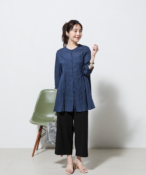 Petit Honfleur(プチオンフルール)の「【接触冷感】ストレッチセミワイドパンツ(スラックス・レディース・ブラック/モカ/ベージュ・L/M)」の17枚目の写真