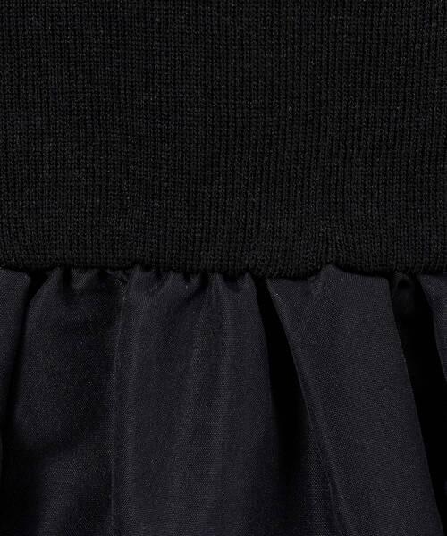 OPAQUE.CLIP（オペークドットクリップ）の「◆ニット×タフタ ドッキングワンピース【洗濯機洗い可/抗ピル】（ワンピース・レディース・ブラック系4/ブラック/ベージュ系その他7・36/38/40/42）」の7枚目の写真