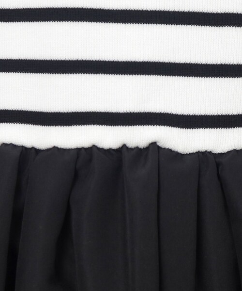 OPAQUE.CLIP（オペークドットクリップ）の「◆ニット×タフタ ドッキングワンピース【洗濯機洗い可/抗ピル】（ワンピース・レディース・ブラック系4/ブラック/ベージュ系その他7・36/38/40/42）」の11枚目の写真