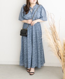 CLETTE（クレット）の「シアー花柄フリルワンピース（ワンピース）」