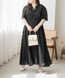 CLETTE（クレット）の「シアー花柄フリルワンピース（ワンピース）」