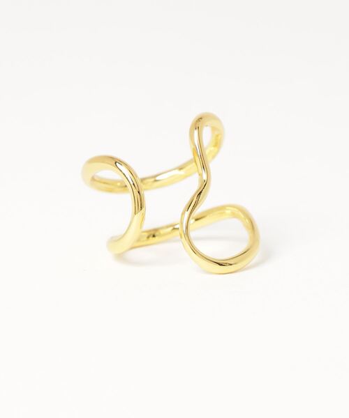 SILVER BULLET（シルバーバレット）の「『SBLTR』ユニセックス 変形デザインリング（リング・レディース・シルバー/ゴールド・FREE）」の3枚目の写真