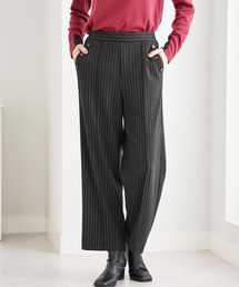 ストレッチ素材ボタン使いワイドパンツ65