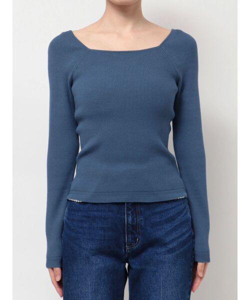 RESEXXY(リゼクシー)の「シンプルデザインニットトップス(ニット/セーター・レディース・ホワイト/レッド/ブルー/ブラック・FREE)」の15枚目の写真