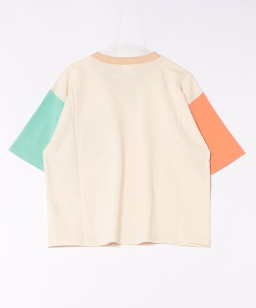 DOUBLE NAME（ダブルネーム）の「配色クレイジーポケTEE（Tシャツ/カットソー・レディース・ブラック系/ホワイト・FREE）」の13枚目の写真