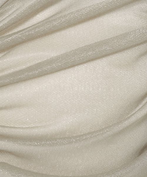 mysty woman（ミスティウーマン）の「シャーリングラメシアートップス　140923（Tシャツ/カットソー・レディース・オフホワイト/ライトグレー/ブラック・FREE）」の4枚目の写真