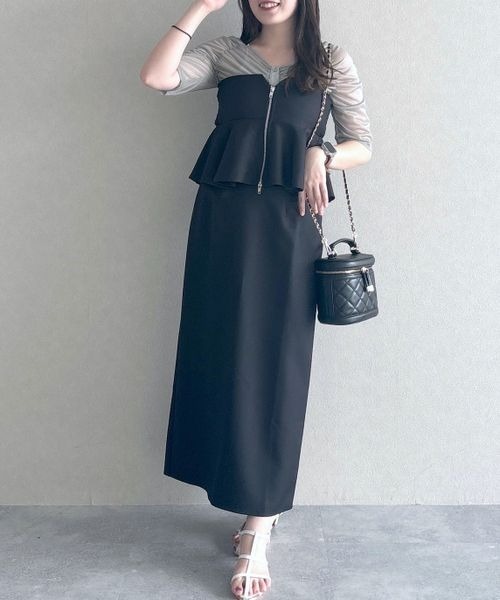 mysty woman（ミスティウーマン）の「シャーリングラメシアートップス　140923（Tシャツ/カットソー・レディース・オフホワイト/ライトグレー/ブラック・FREE）」の20枚目の写真