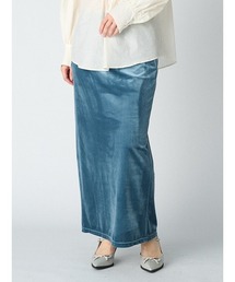 LILY BROWN | ベロアロングスカート(スカート)