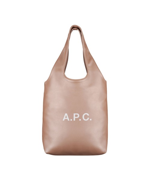 A.P.C.（アーペーセー）の「TOTE NINON SMALL（トートバッグ・レディース・ブラウン/ピンク系その他/ライトカーキ/ブラック・ONESIZE）」の4枚目の写真