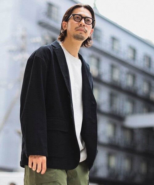 B:MING by BEAMS（ビーミングバイビームス）の「コーデュロイ ドロップショルダー 3ボタン ジャケット(セットアップ対応)（テーラードジャケット・メンズ・ブラック/ブラウン・SMALL/MEDIUM/LARGE/X-LARGE）」の6枚目の写真