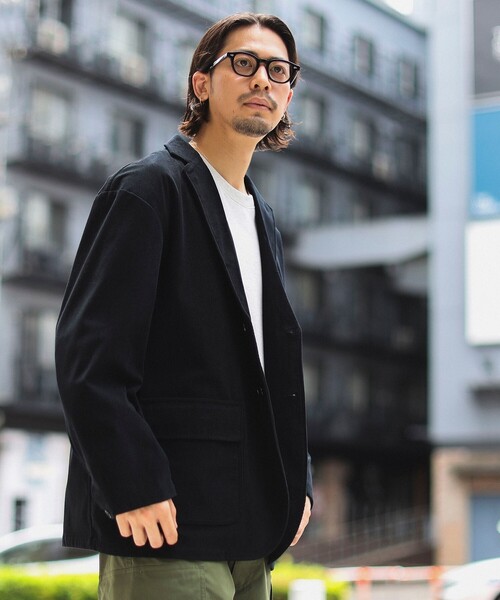 B:MING by BEAMS（ビーミングバイビームス）の「コーデュロイ ドロップショルダー 3ボタン ジャケット(セットアップ対応)（テーラードジャケット・メンズ・ブラック/ブラウン・SMALL/MEDIUM/LARGE/X-LARGE）」の5枚目の写真