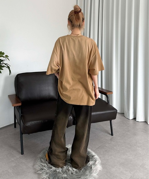 sedacle（セダクル）の「サイドボタン２way加工デニム（デニムパンツ・メンズ・ブラック/オフホワイト・SMALL/MEDIUM/LARGE）」の8枚目の写真