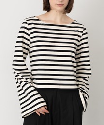 Formeque | 【Formeque】フレアスリーブボーダートップス(Tシャツ/カットソー)