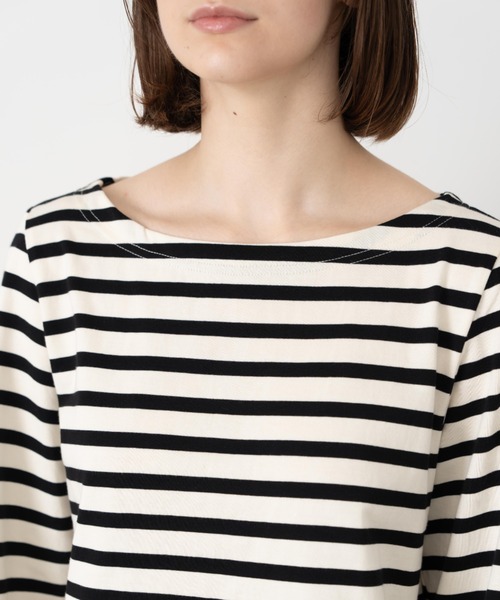 Formeque(フォルミーク)の「【Formeque】フレアスリーブボーダートップス(Tシャツ/カットソー・レディース・グリーン/ブラック・FREE)」の11枚目の写真