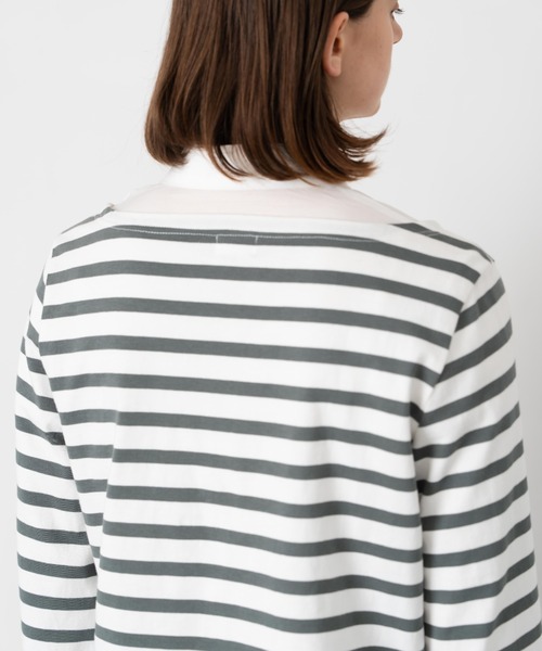 Formeque(フォルミーク)の「【Formeque】フレアスリーブボーダートップス(Tシャツ/カットソー・レディース・グリーン/ブラック・FREE)」の19枚目の写真