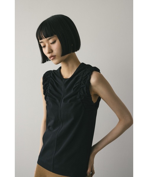 STYLEMIXER（スタイルミキサー）の「ショルダーギャザータンクトップ（タンクトップ・レディース・ホワイト/レッド/ブラック・FREE）」の12枚目の写真