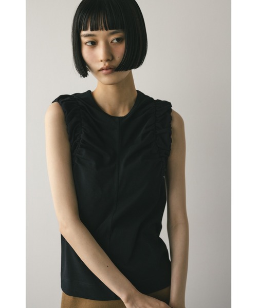 STYLEMIXER（スタイルミキサー）の「ショルダーギャザータンクトップ（タンクトップ・レディース・ホワイト/レッド/ブラック・FREE）」の14枚目の写真