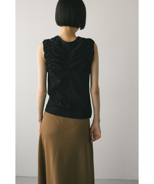 STYLEMIXER（スタイルミキサー）の「ショルダーギャザータンクトップ（タンクトップ・レディース・ホワイト/レッド/ブラック・FREE）」の17枚目の写真