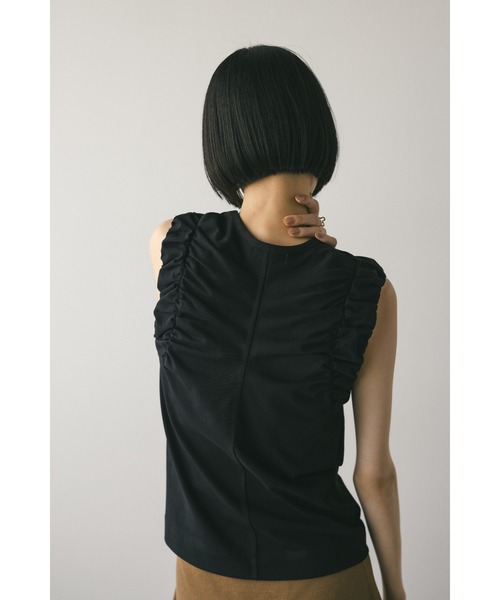 STYLEMIXER（スタイルミキサー）の「ショルダーギャザータンクトップ（タンクトップ・レディース・ホワイト/レッド/ブラック・FREE）」の18枚目の写真