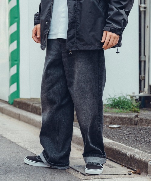 Subciety（サブサエティ）の「Overdyed DENIM PANTS（デニムパンツ・メンズ・ブラック/ブルー・SMALL/MEDIUM/LARGE/X-LARGE）」の19枚目の写真