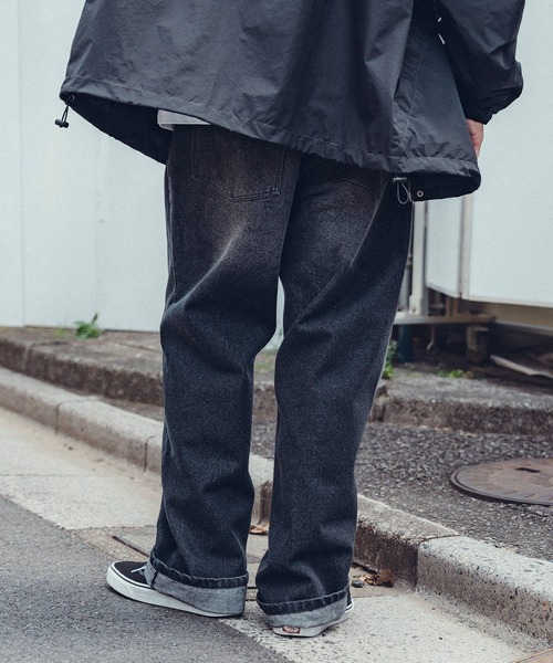Subciety（サブサエティ）の「Overdyed DENIM PANTS（デニムパンツ・メンズ・ブラック/ブルー・SMALL/MEDIUM/LARGE/X-LARGE）」の16枚目の写真