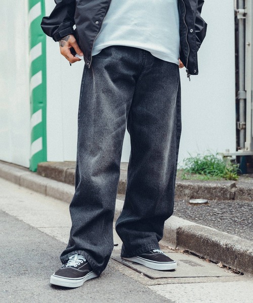 Subciety（サブサエティ）の「Overdyed DENIM PANTS（デニムパンツ・メンズ・ブラック/ブルー・SMALL/MEDIUM/LARGE/X-LARGE）」の4枚目の写真