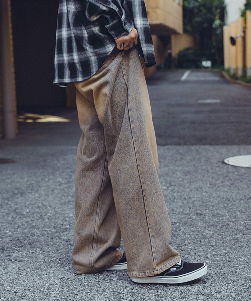 Subciety（サブサエティ）の「Overdyed DENIM PANTS（デニムパンツ・メンズ・ブラック/ブルー・SMALL/MEDIUM/LARGE/X-LARGE）」の5枚目の写真
