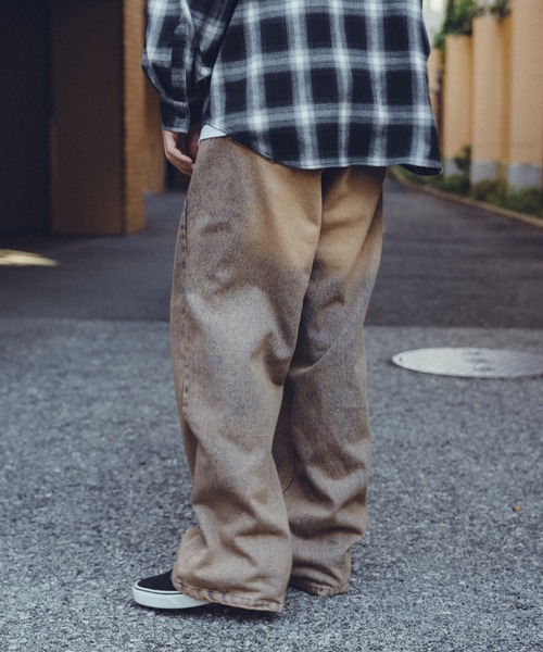 Subciety（サブサエティ）の「Overdyed DENIM PANTS（デニムパンツ・メンズ・ブラック/ブルー・SMALL/MEDIUM/LARGE/X-LARGE）」の8枚目の写真