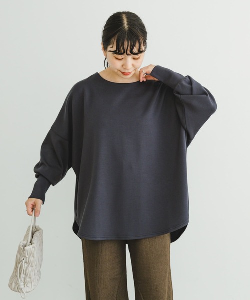 ITEMS URBANRESEARCH(アイテムズ アーバンリサーチ)の「ダンボールスムースラウンドプルオーバー(Tシャツ/カットソー・レディース・ホワイト/チャコールグレー/グレー・FREE)」の17枚目の写真