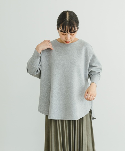 ITEMS URBANRESEARCH(アイテムズ アーバンリサーチ)の「ダンボールスムースラウンドプルオーバー(Tシャツ/カットソー・レディース・ホワイト/チャコールグレー/グレー・FREE)」の21枚目の写真