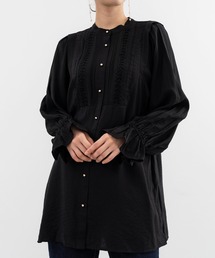【ANNA LUNA】 ピンタックデザインが華やかな大人のきちんと見えブラウス