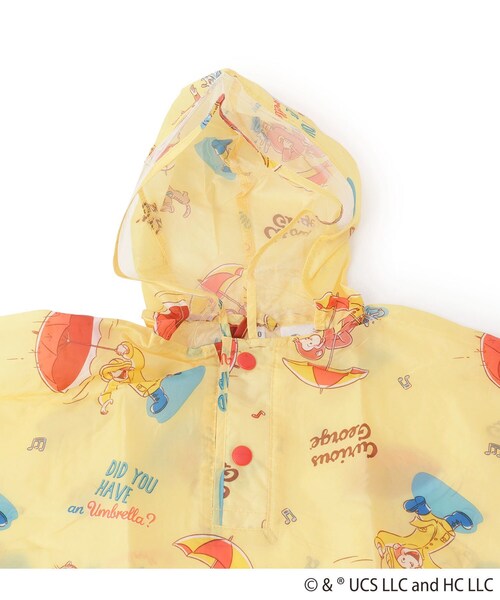 one'sterrace(ワンズテラス)の「おさるのジョージ キッズレインポンチョ(その他ベビー用品・レディース・イエロー系8・00)」の8枚目の写真