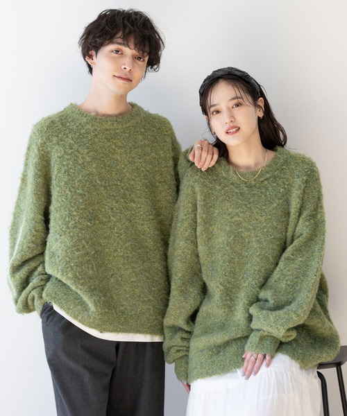 近年品！未使用級！バルマン グランジニット ダメージニット モヘア混 XL相当 メランジモヘアニットプルオーバー｜FURRY、REYELL公式通販サイト kuih