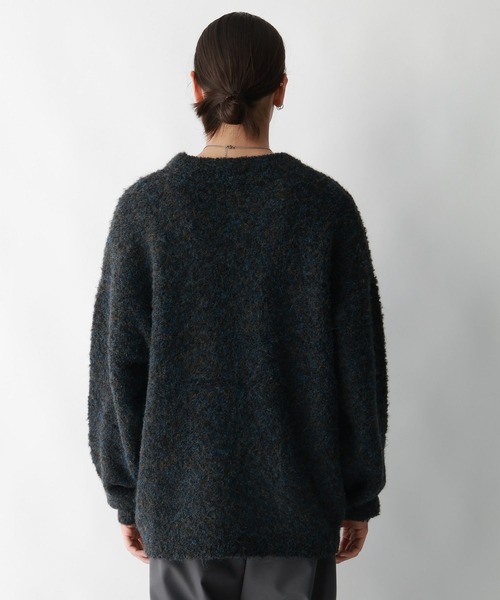 RAGEBLUE(レイジブルー)の「メランジ起毛クルーネックニット(ニット/セーター・メンズ・グレー系その他/ブラウン系その他/ホワイト系その他/グリーン系その他/グリーン・MEDIUM/LARGE)」の14枚目の写真