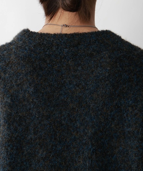 RAGEBLUE(レイジブルー)の「メランジ起毛クルーネックニット(ニット/セーター・メンズ・グレー系その他/ブラウン系その他/ホワイト系その他/グリーン系その他/グリーン・MEDIUM/LARGE)」の13枚目の写真