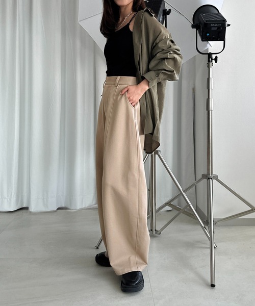 apres jour mignon（アプレジュールミニョン）の「カラーシャツ【ZOZOTOWN限定アイテム】（シャツ/ブラウス・レディース・ダークブラウン/カーキ/ボルドー/マスタード・X-LARGE/フリー）」の16枚目の写真