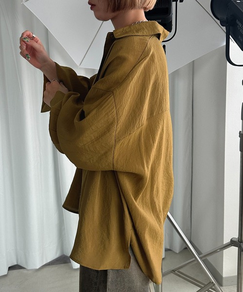 apres jour mignon（アプレジュールミニョン）の「カラーシャツ【ZOZOTOWN限定アイテム】（シャツ/ブラウス・レディース・ダークブラウン/カーキ/ボルドー/マスタード・X-LARGE/フリー）」の20枚目の写真
