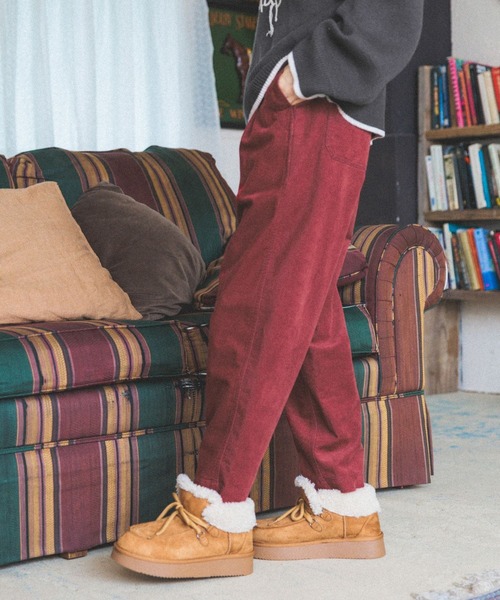 niko and...(ニコアンド)の「ストレッチカルゼテーパーパンツ(その他パンツ・レディース・グリーン/ボルドー/アイボリー/ブラック/ベージュ/ネイビー・MEDIUM/LARGE/SMALL)」の6枚目の写真