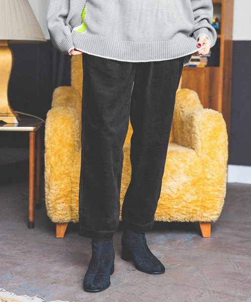 niko and...(ニコアンド)の「ストレッチカルゼテーパーパンツ(その他パンツ・レディース・グリーン/ボルドー/アイボリー/ブラック/ベージュ/ネイビー・MEDIUM/LARGE/SMALL)」の2枚目の写真