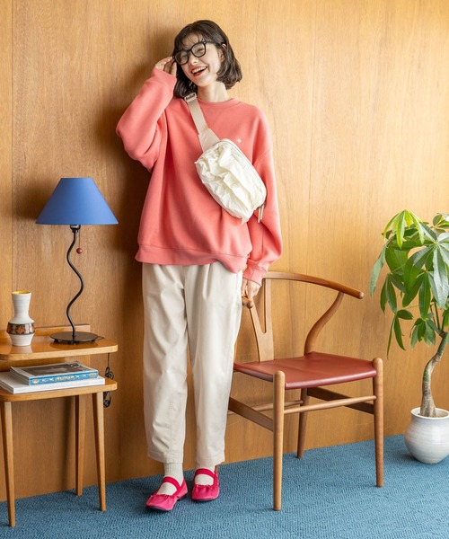 niko and...(ニコアンド)の「ストレッチカルゼテーパーパンツ(その他パンツ・レディース・グリーン/ボルドー/アイボリー/ブラック/ベージュ/ネイビー・MEDIUM/LARGE/SMALL)」の7枚目の写真