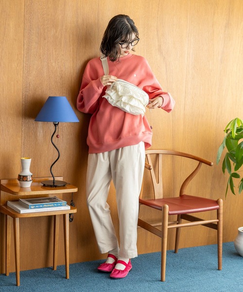 niko and...(ニコアンド)の「ストレッチカルゼテーパーパンツ(その他パンツ・レディース・グリーン/ボルドー/アイボリー/ブラック/ベージュ/ネイビー・MEDIUM/LARGE/SMALL)」の8枚目の写真