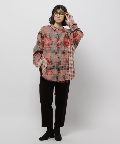 niko and...(ニコアンド)の「ストレッチカルゼテーパーパンツ(その他パンツ・レディース・グリーン/ボルドー/アイボリー/ブラック/ベージュ/ネイビー・MEDIUM/LARGE/SMALL)」の13枚目の写真