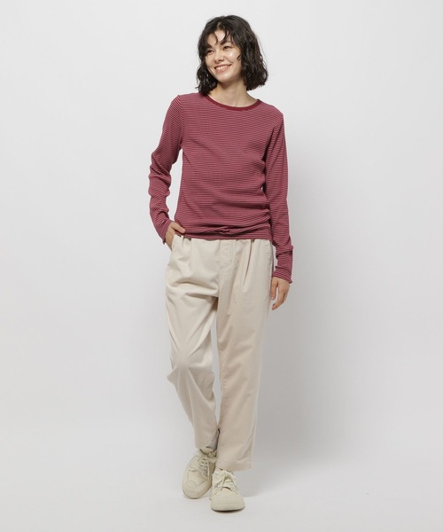 niko and...(ニコアンド)の「ストレッチカルゼテーパーパンツ(その他パンツ・レディース・グリーン/ボルドー/アイボリー/ブラック/ベージュ/ネイビー・MEDIUM/LARGE/SMALL)」の19枚目の写真