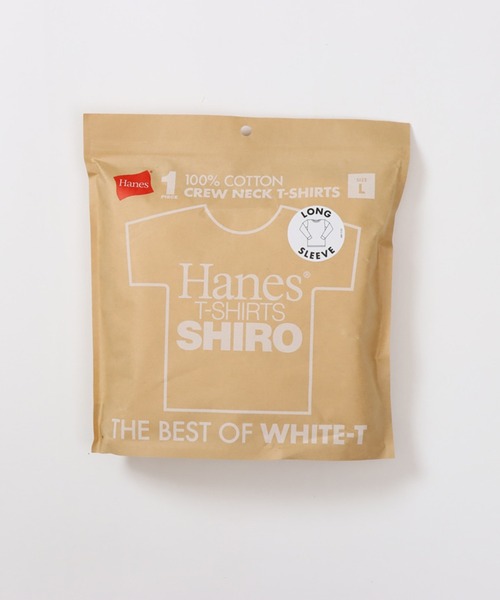 HANES(ヘインズ)の「【Hanes】SHIRO クルーネックロングスリーブTシャツ HM4-A201 / HM4-D201(Tシャツ/カットソー・メンズ・ホワイト・S/M/L/XL)」の14枚目の写真