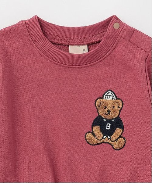 petit main（プティマイン）の「【リンク】くまサガラカットワンピース(キッズ)（ワンピース・キッズ・ネイビー/ピンク・80ｃｍ/90cm/100cm/110cm/120cm/130cm）」の5枚目の写真