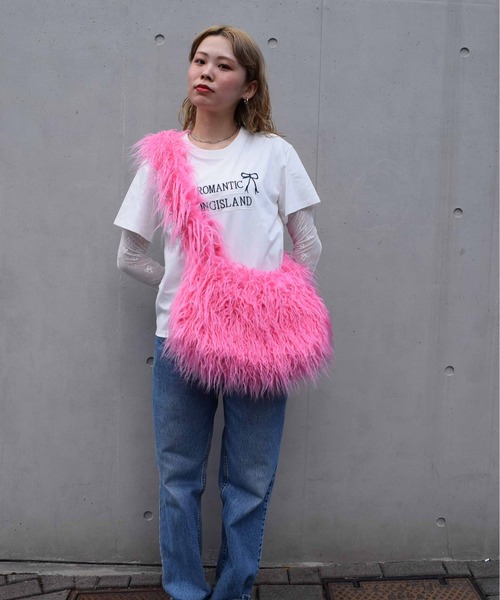 WEGO(ウィゴー)の「WEGO/長毛ファーショルダーバッグ(ショルダーバッグ・レディース・ピンク/ホワイト/ブルー・FREE)」の20枚目の写真
