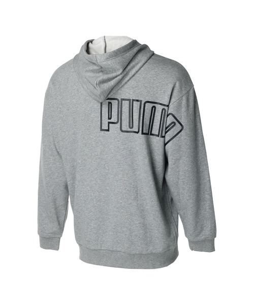 PUMA(プーマ)の「【別注】プーマ PUMA ビッグロゴ スウェットフーディー_ 限定コラボ(スウェット・メンズ・サンドグレー/グレー/ブラック・S/M/L/LL/3L)」の5枚目の写真